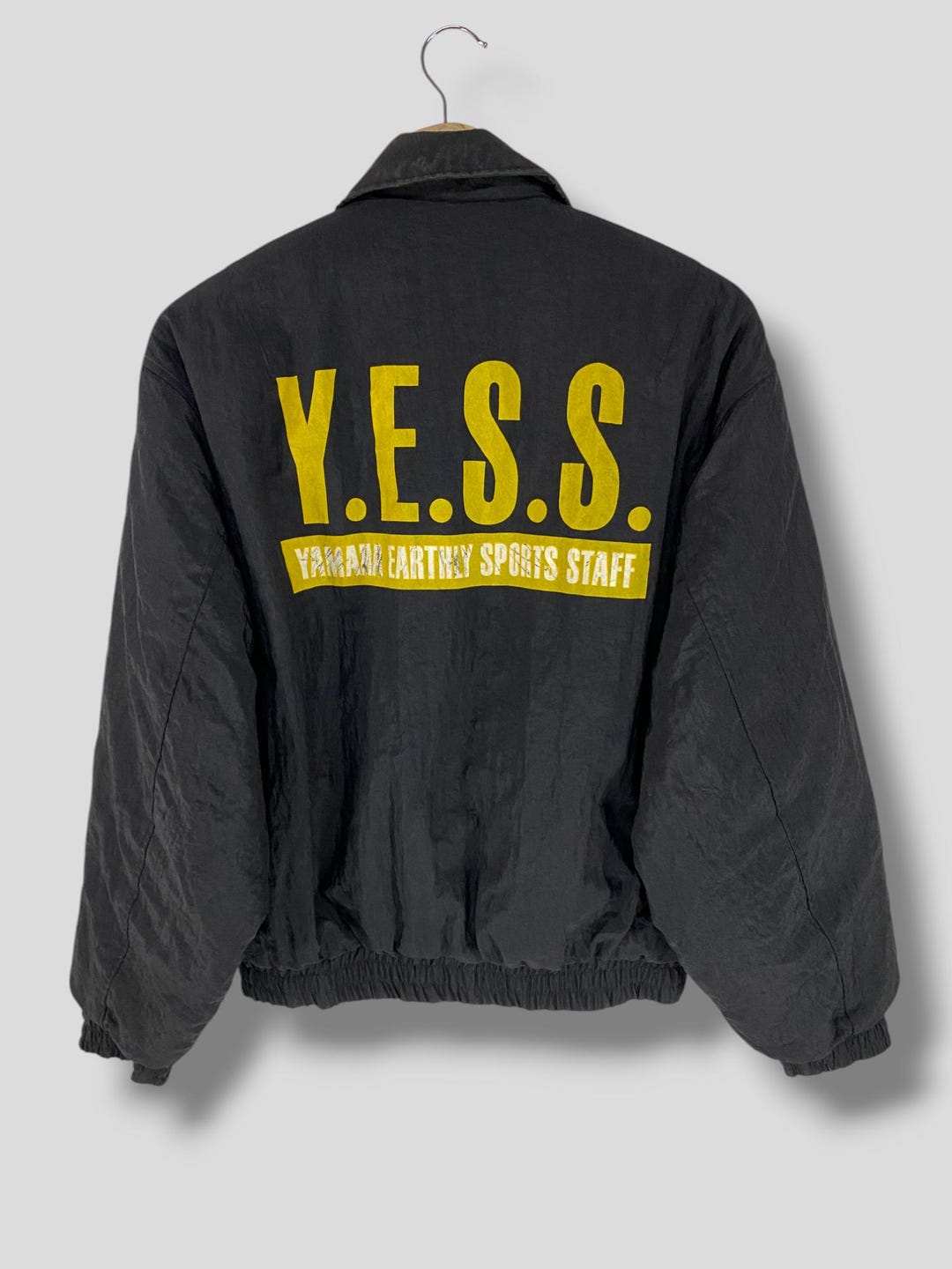 Vintage 80s Yamaha Earthly Sports Staff Y.E.S.S Bomber Jacket