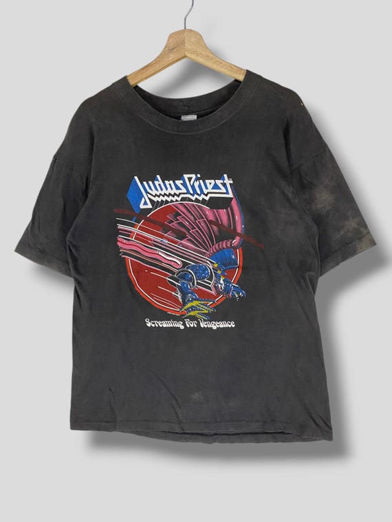 Vintage 80s Judas Priest Screaming for Vengeance Promo Tshirt