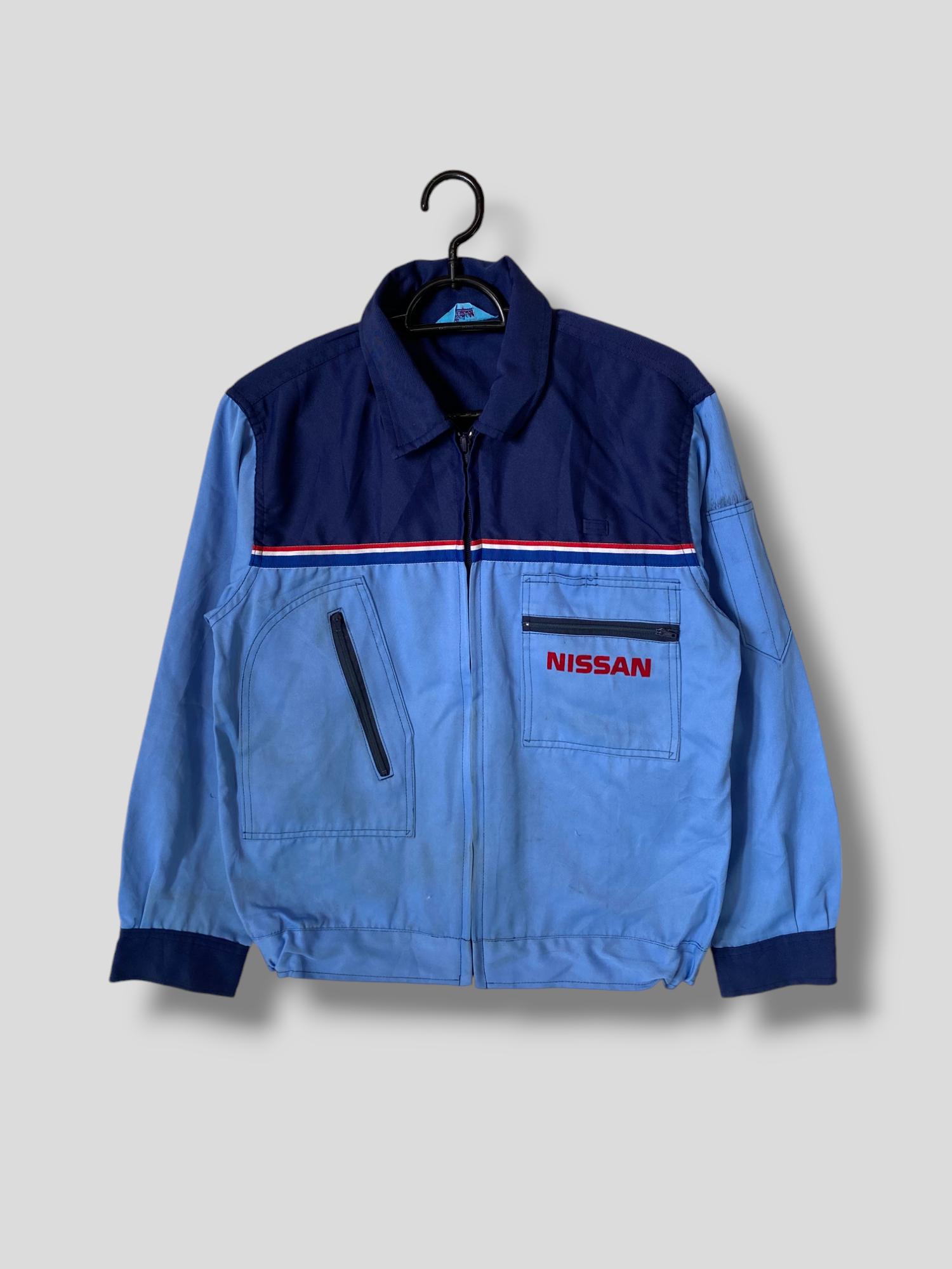 90s SKYLINE 日産 ナイロン ボンバージャケット 短丈 Tech 企業 Rare Vintage 90s Nissan Skyline GTR Jacket 90s JDM Nissan