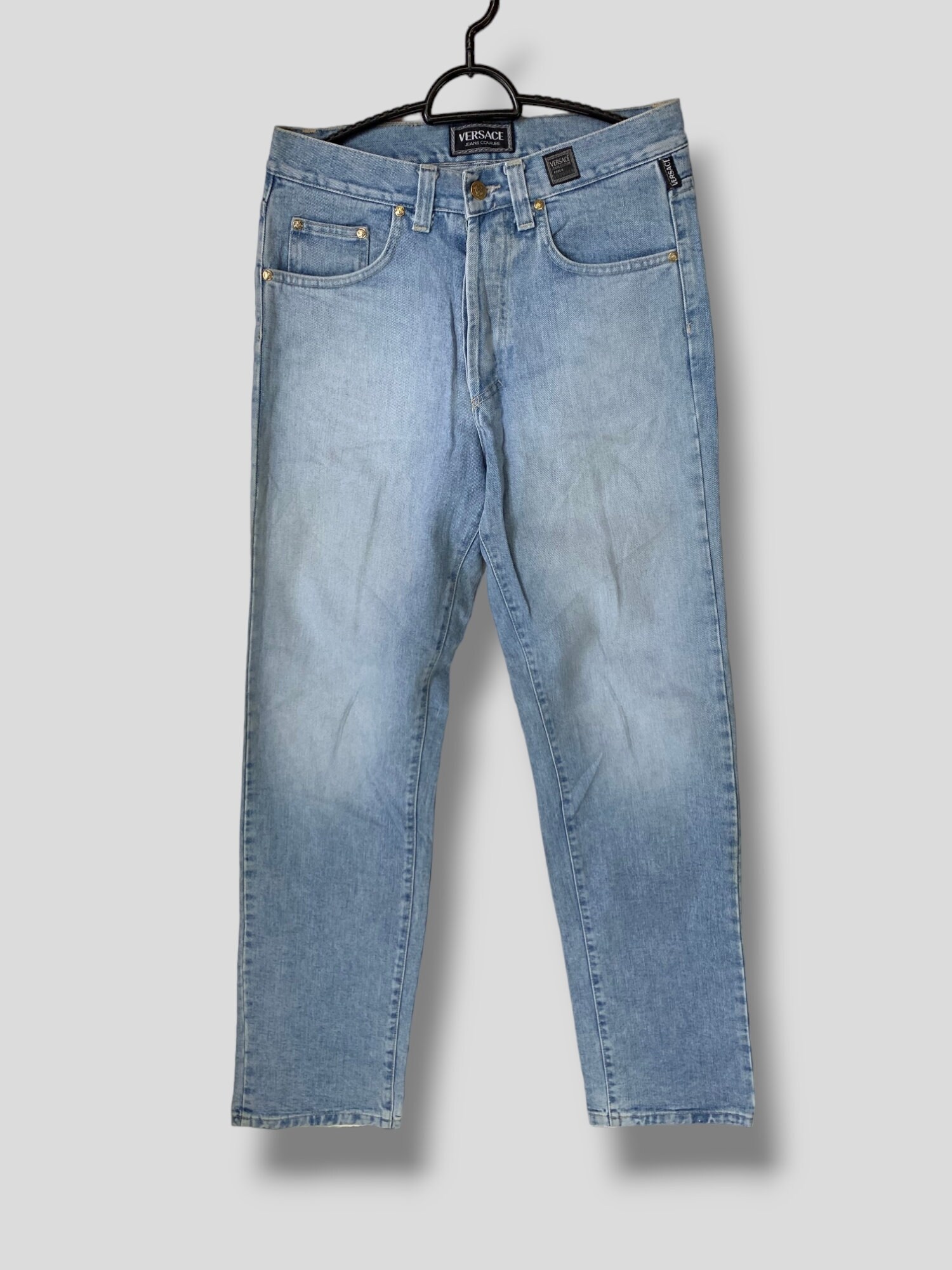 Size 30 Vintage Versace Jeans Couture Washed Denim Pant 