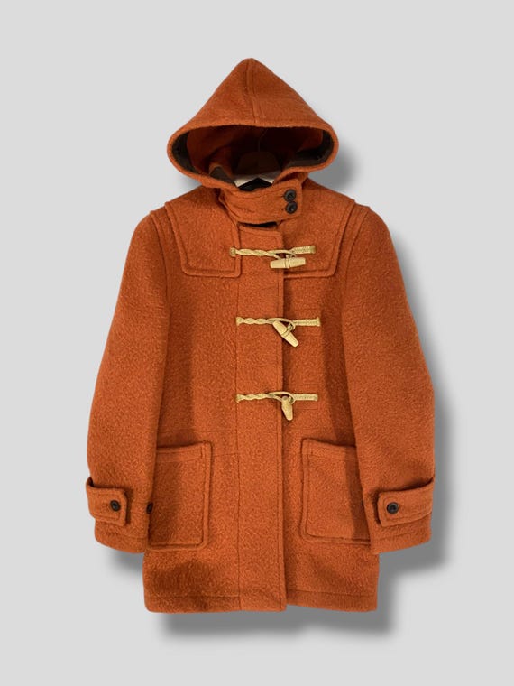 Vintage Gloverall Toggle Button Wool Monty Duffle Coat Designer