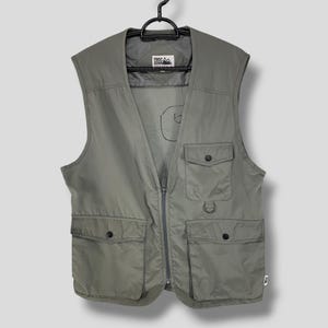 Vintage First Down Nylon Mesh Weste Outdoor Streetwear Casual Outfits Oberbekleidung Angeln Jagd ärmellose Jacke Medium