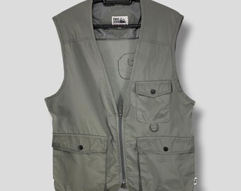 Insulated Fishing Vest Vintage Gilet 90s Cargo Hunting