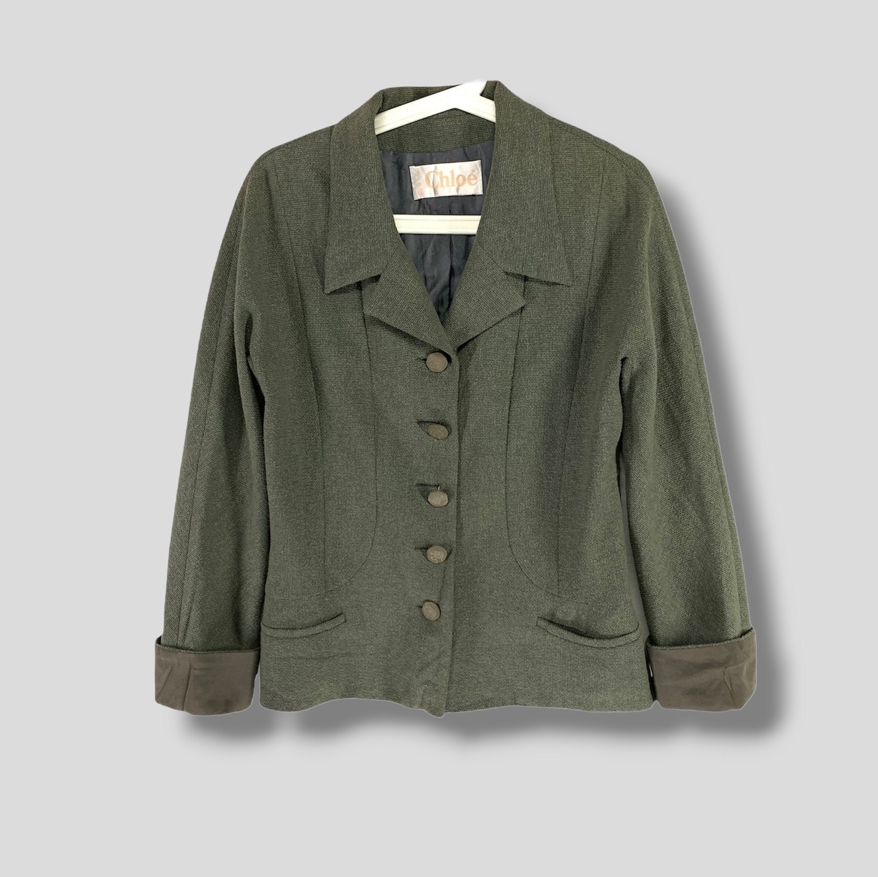 Miss Chloe⌇vintage⌇green jacket Vintage Chloe Single Breasted Jacket Designer Business