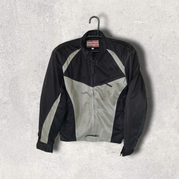 Vintage Y2K Nankai Nylon Mesh Padded Motorcycle Jacket Motorsport 