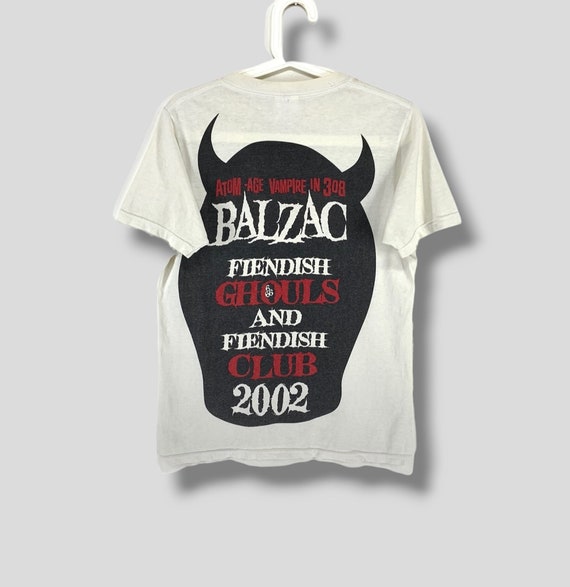 Vintage Balzac Fiendish Club Tshirt Collectible Japanese Punk Rock