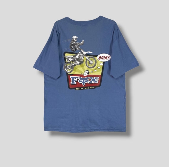 Vintage 90s Fox Racing Motocross Inc Tshirt Athletic Streetwear
