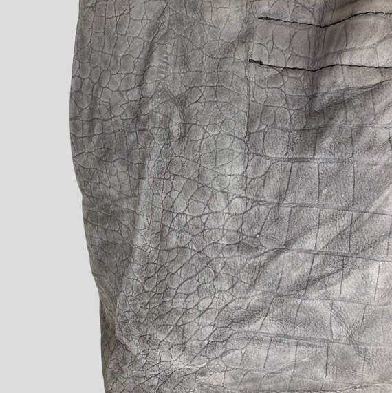 Vintage Furla crocodile embossed leather tote bag… - image 6