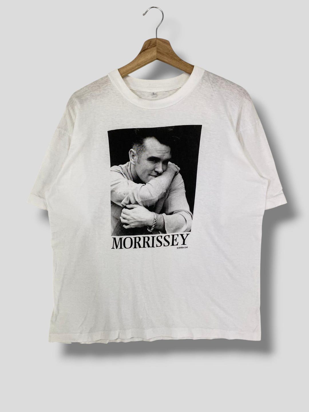 Vintage 90s Morrissey Toshiba Emi Music Merch Promo Tshirt