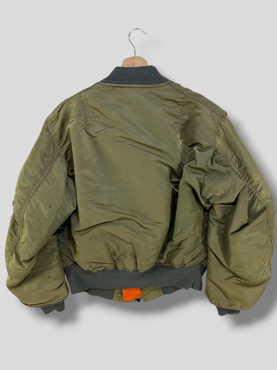 Vintage 90s Alpha Industries Reversible Flight MA-1 Bomber Jacket