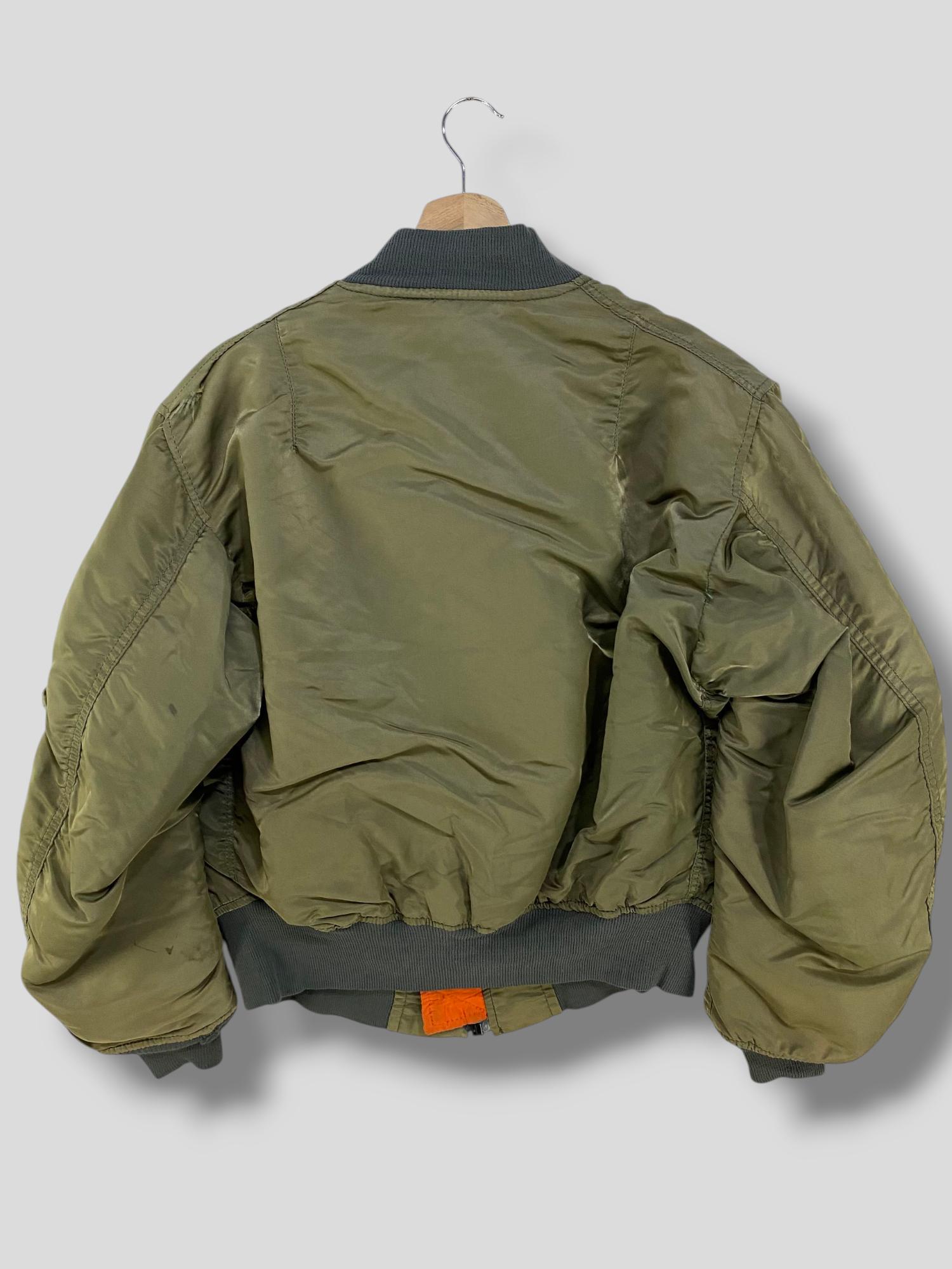 Vintage 90s Alpha Industries Reversible Flight MA-1 Bomber Jacket