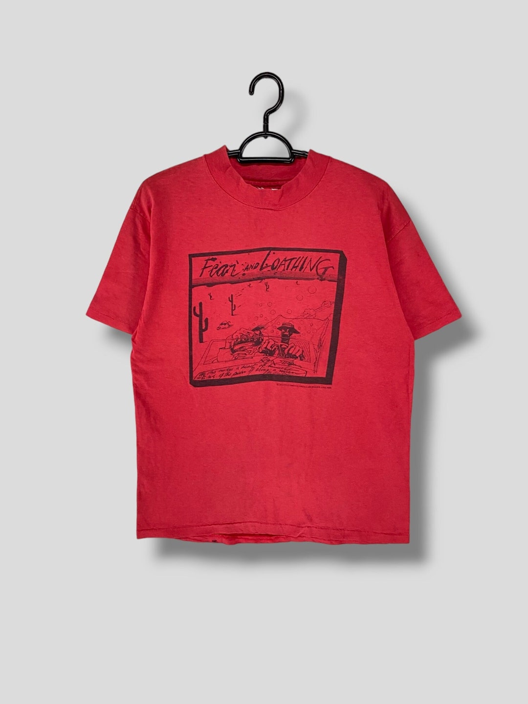 MAN WITH A MISSION - Fear, and Loathing in Las Vegas Tシャツ 赤 Rare Vintage 70s Fear and Loathing in Las Vegas Promo Shirt