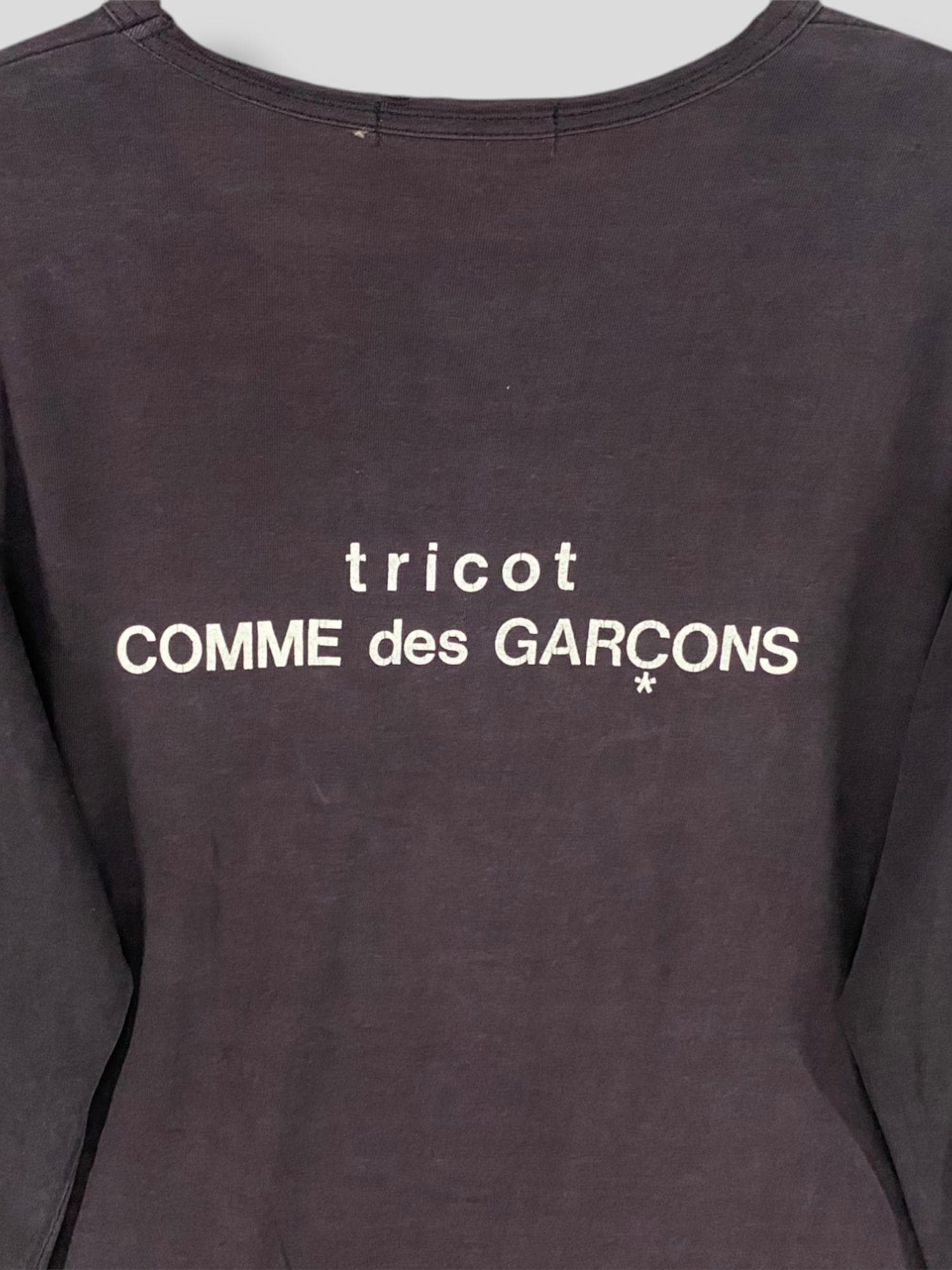 Vintage 90s Tricot Comme Des Garcons Logo Tshirt Japanese Designer