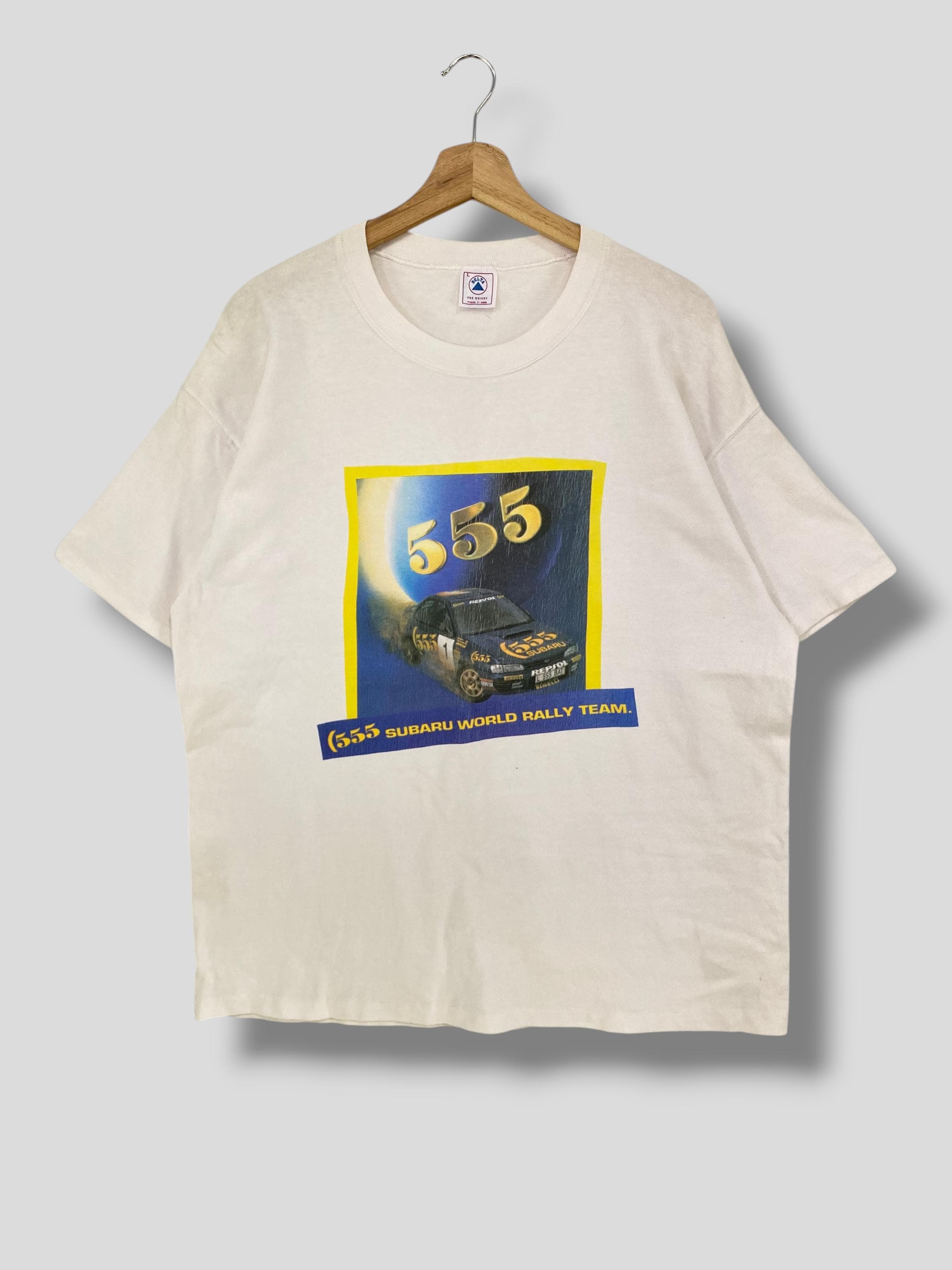 Vintage 90s Subaru 555 World Rally Team Tshirt Collectible Impreza