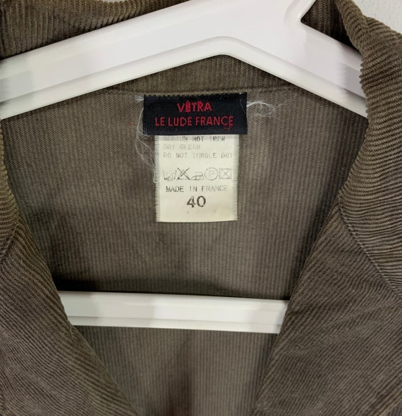 Vintage Vetra Le Lude France Corduroy Chore Jacket French Work