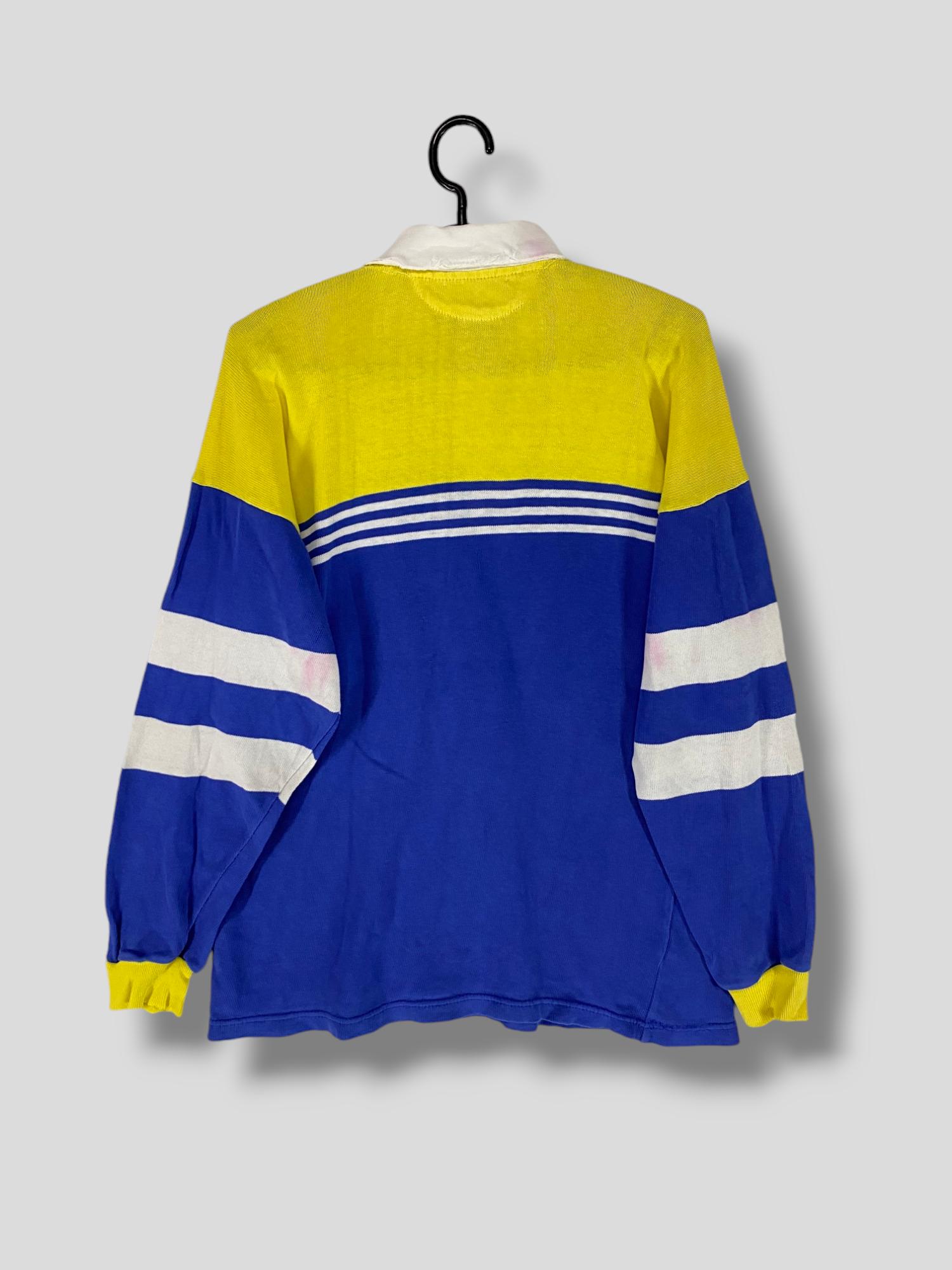 Vintage 90s United Colors of Benetton Stripe Tricolor Rugby Shirt ...