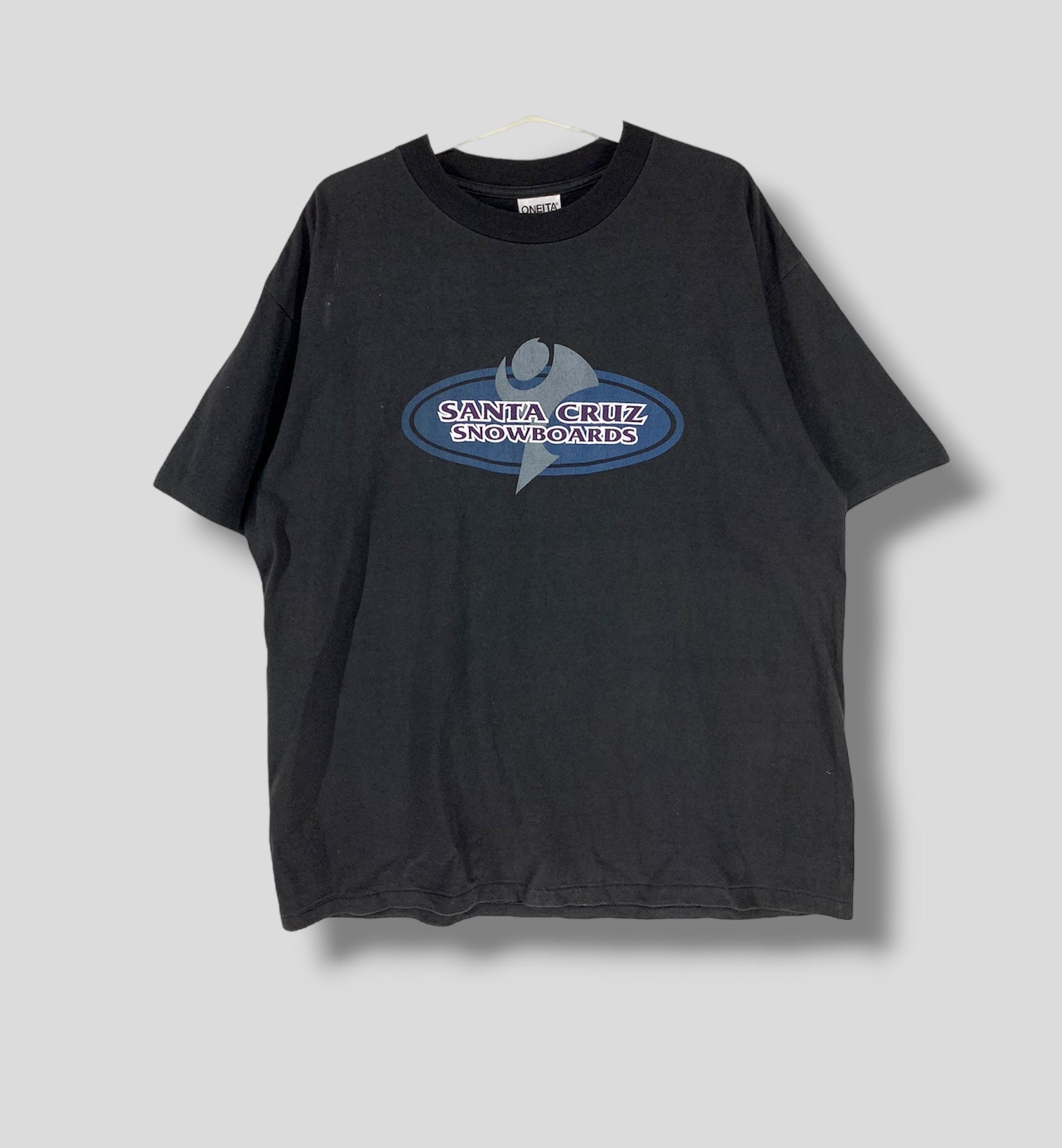 Vintage 90s Santa Cruz Snowboards Logo Tshirt Collectible Skate