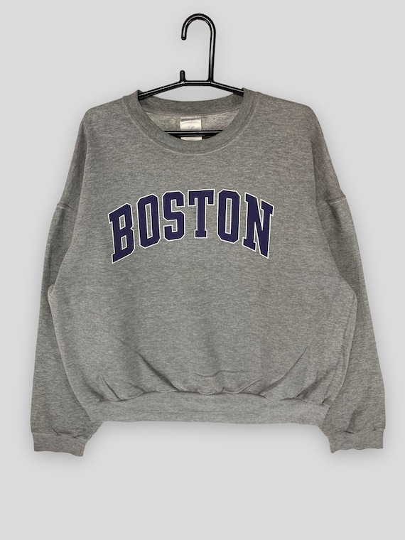 Vintage 90s Boston spellout sweatshirt streetwear… - image 1