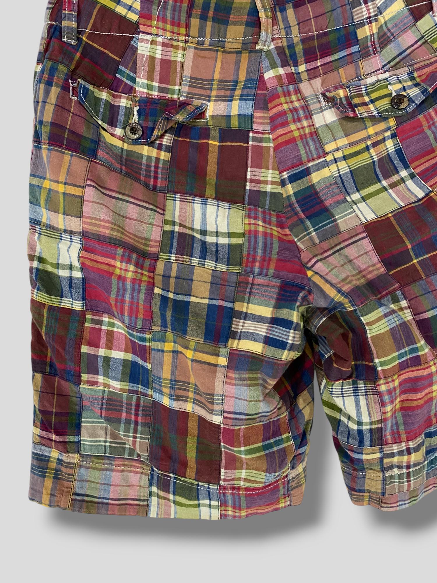 Size 30 Vintage Polo Ralph Lauren Multicolor Patchwork Short Pant