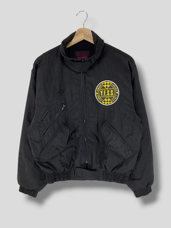 Vintage 80s Yamaha Earthly Sports Staff Y.E.S.S Bomber Jacket