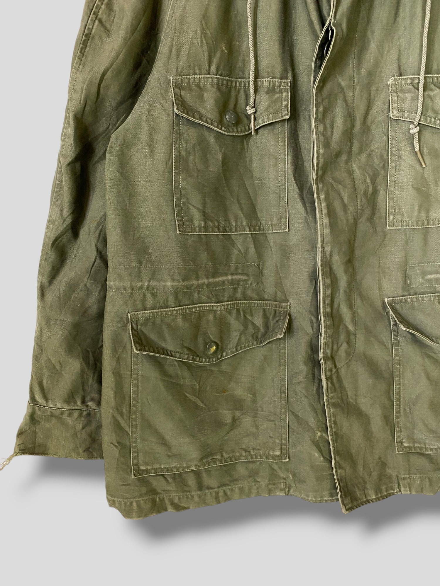 l2b 60s conmar ジップ usaf usarmy Vintage M-65 Field Jacket 60s US Army Olive 70s Military S/M