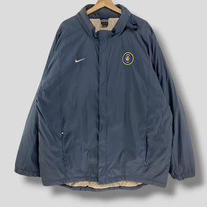 Vintage Nike Inter Milan jacket collectible Italian football sports uniform athletic streetwear casual outerwear training jacket blue XLarge