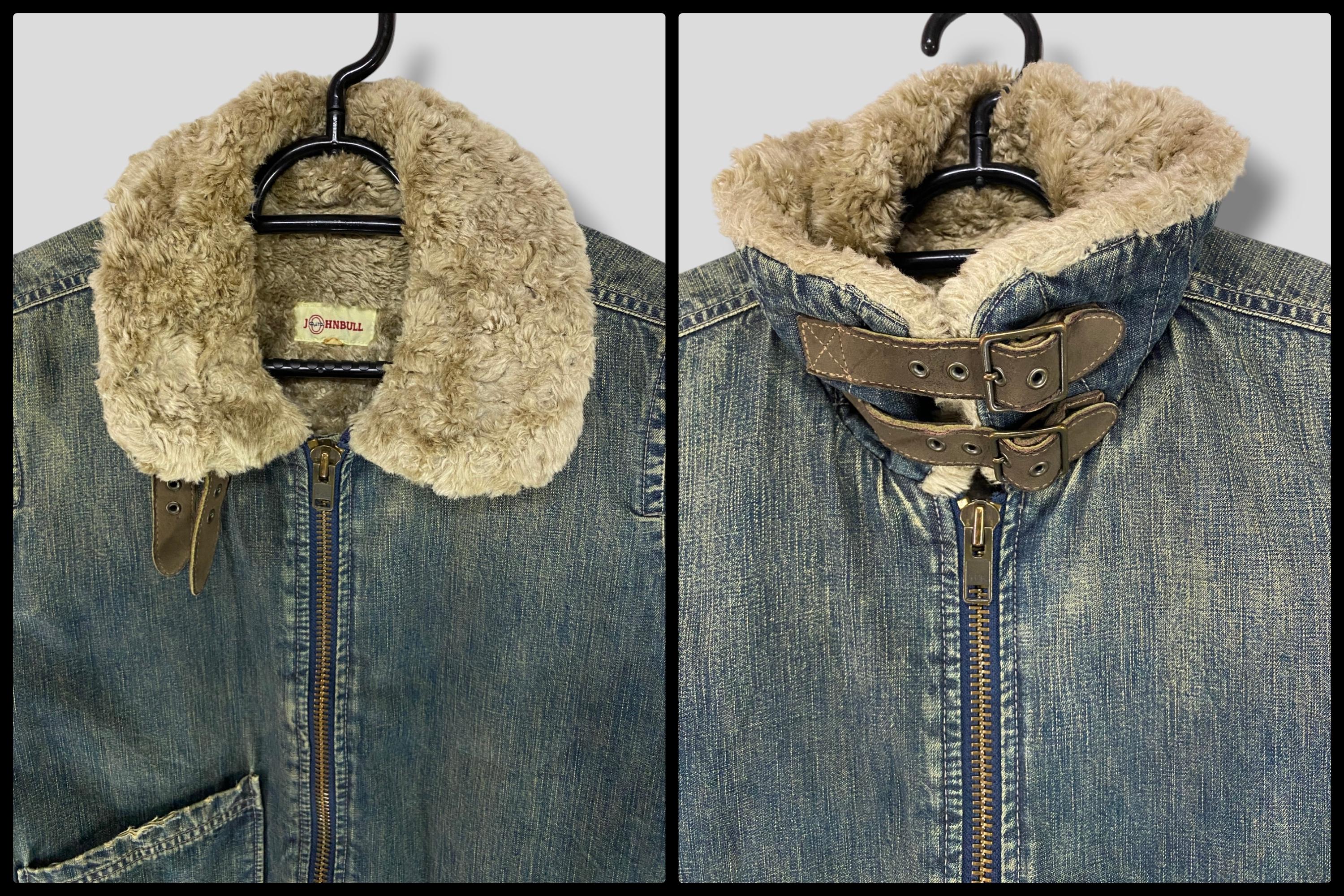 Vintage Johnbull Thick Lined Denim Jacket Japanese Brand Casual