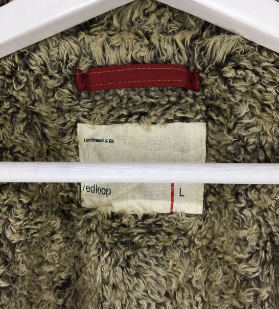 Vintage levis red loop corduroy sherpa jacket cas… - image 6