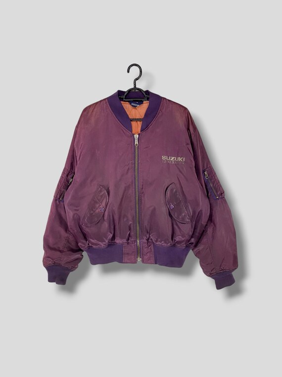 Purple flight jacket sales