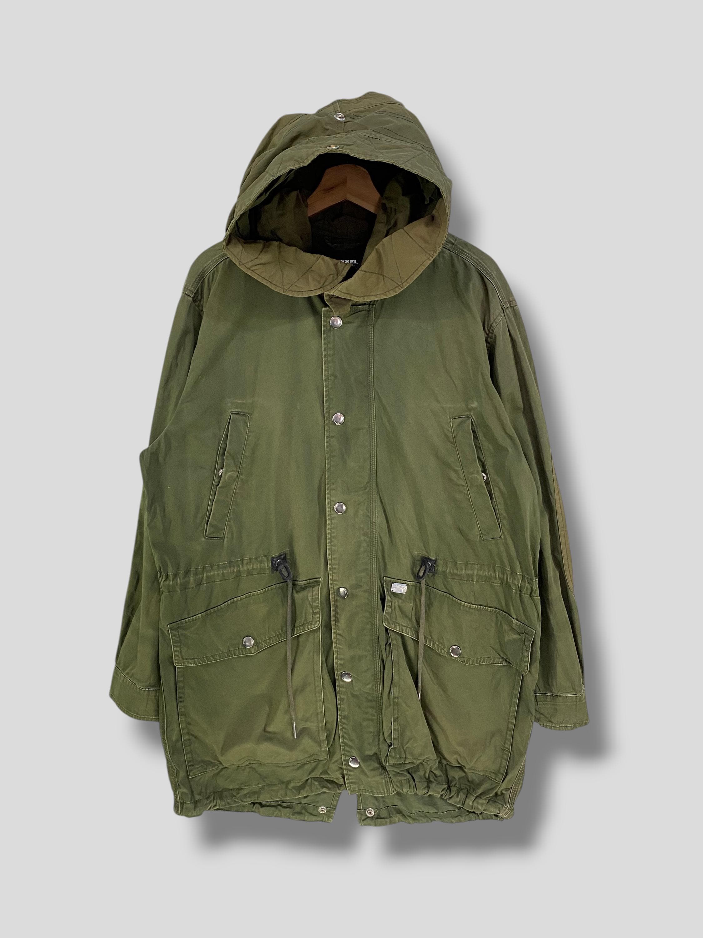 Vintage Y2k Diesel Field Parka Military Fashion Casual Outfit