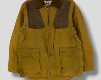 Large / XL 40s Remington Dri-dux Hunting Jacket / Brown Canvas