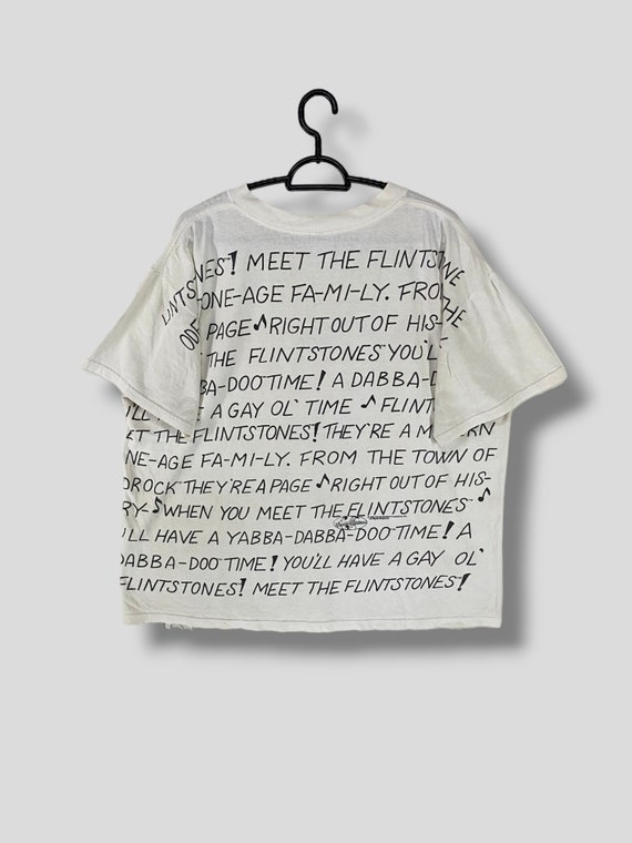 Vintage 90s the Flintstones Allover Print Tshirt American Animated 