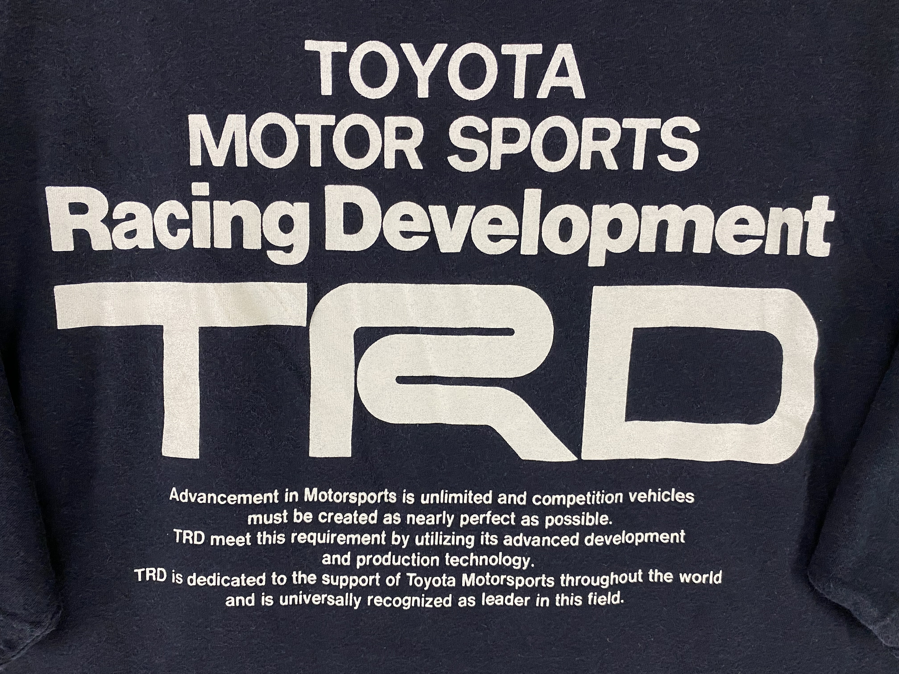 ヴィンテージ 90 年代 TRD トヨタ レーシング 開発 T シャツ 日本の