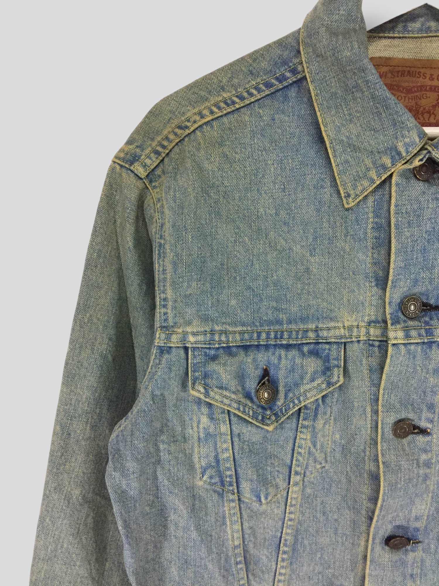 Vintage Levis LVC Big E Lot 71557 Type 3 Trucker Denim Jacket