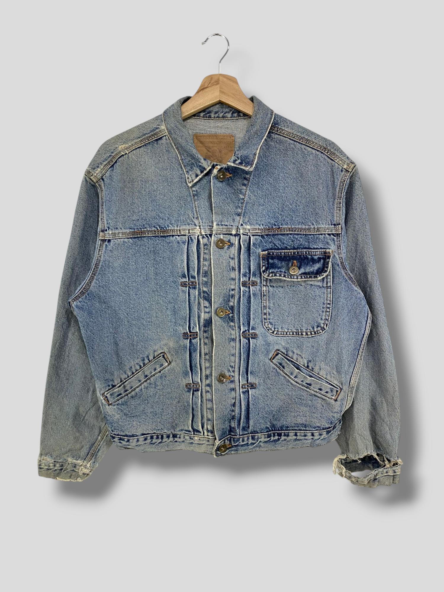 spell bound denim jacket テーラードジャケット Vintage Spellbound Distressed Indigo Type 1 Denim Jacket Japanese