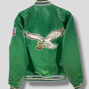 90年代 NFL フィラデルフィア イーグルス　サテンジャケット　タグ付き　L 90s starter jacket eagles - Etsy 日本