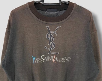 Vintage Yves Saint Laurent Pour Homme Multicolor Embroidered Logo