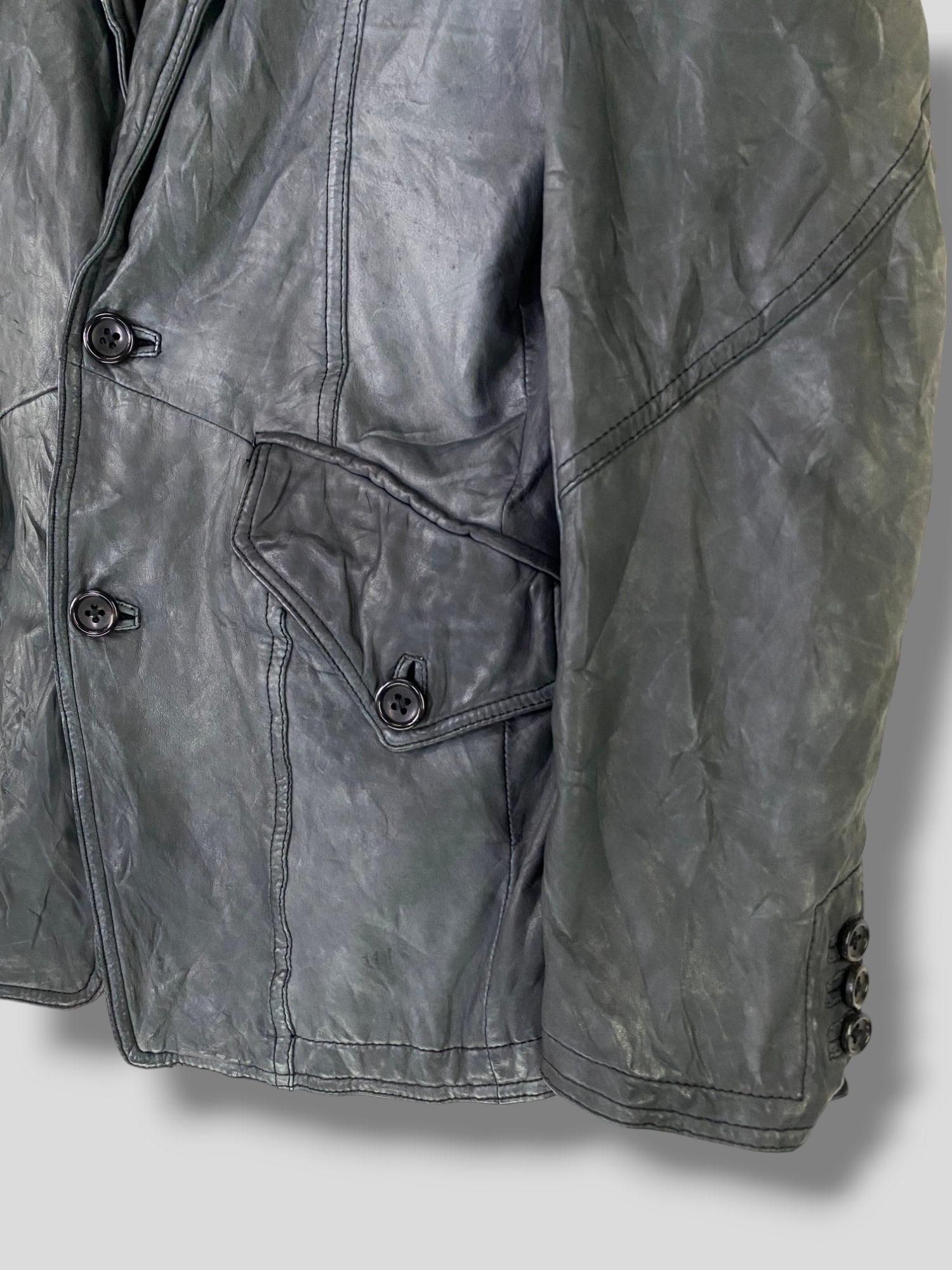 5351 Pour Les Hommes Leather Jacket Japanese Designer Casual