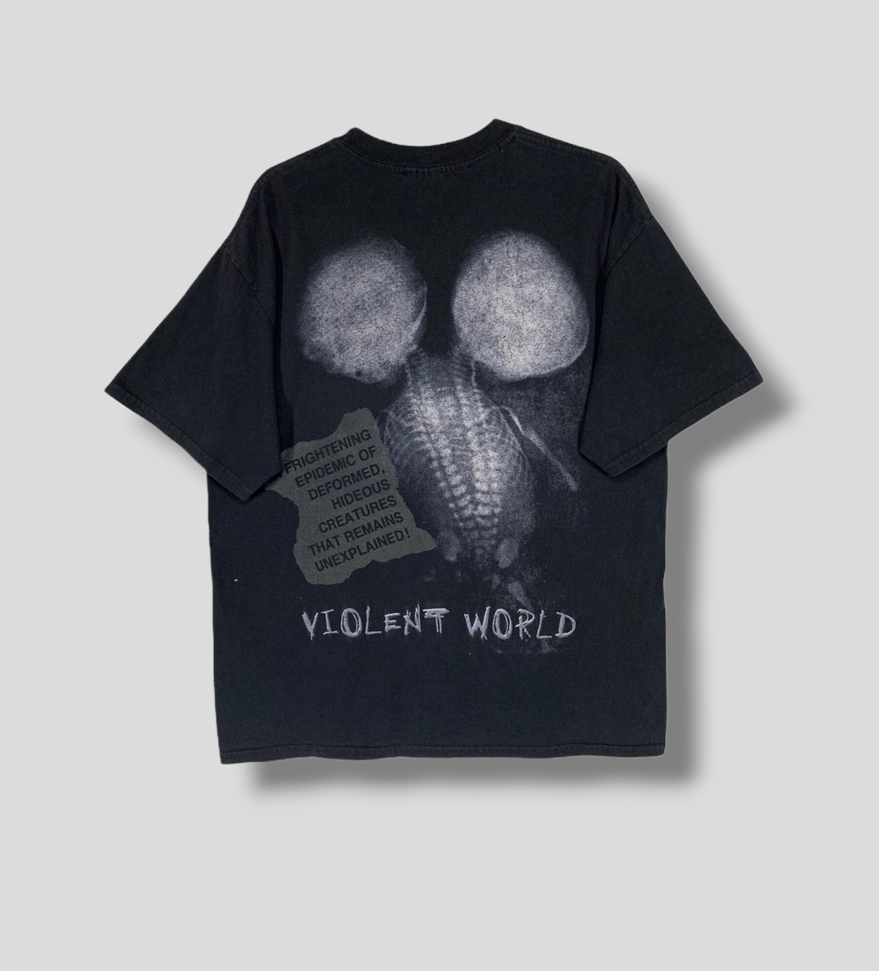 Vintage 90s Misfits Violent World Tshirt Collectible Horror Punk