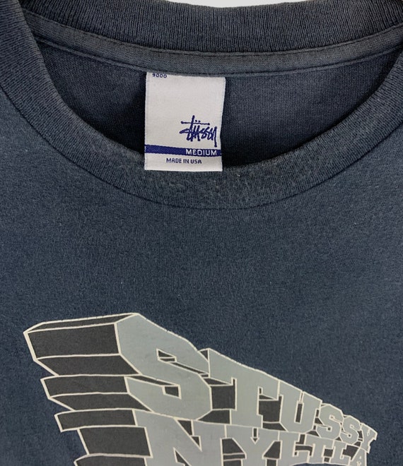 Vintage 90s Stussy NYLTLA Spellout Tshirt Streetwear Hip Hop Vintage 90s Stussy NYLTLA Spellout Tshirt Streetwear Hip Hop