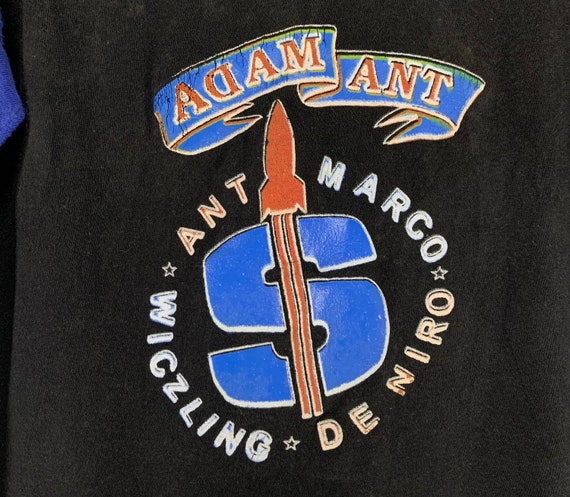 Vintage 80s Adam ant in concert raglan tshirt Ada… - image 6