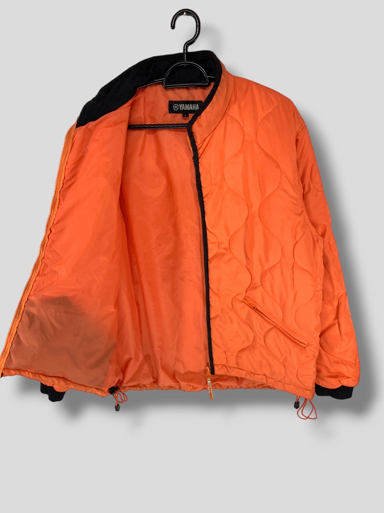 Vintage Yamaha Quilted Bomber Jacket Athletic Streetwear