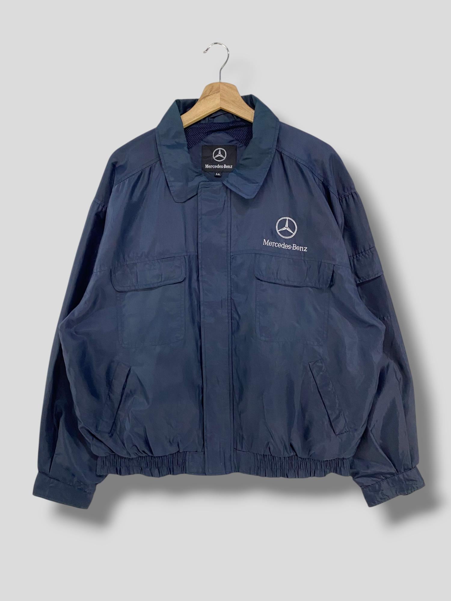 Vintage 90s Mercedes Benz Embroidered Logo Bomber Jacket
