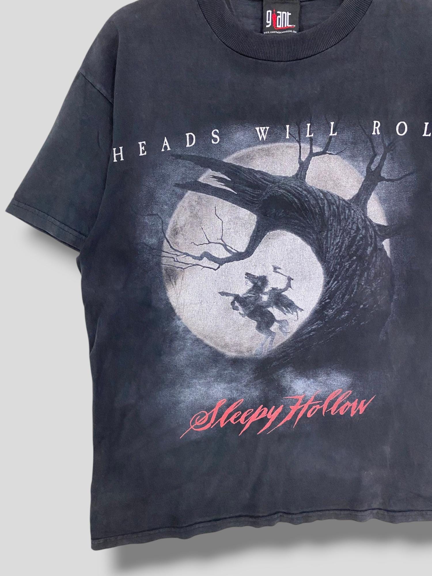 Vintage 90s Sleepy Hollow Movie Promo Shirt Collectible Tim Burton