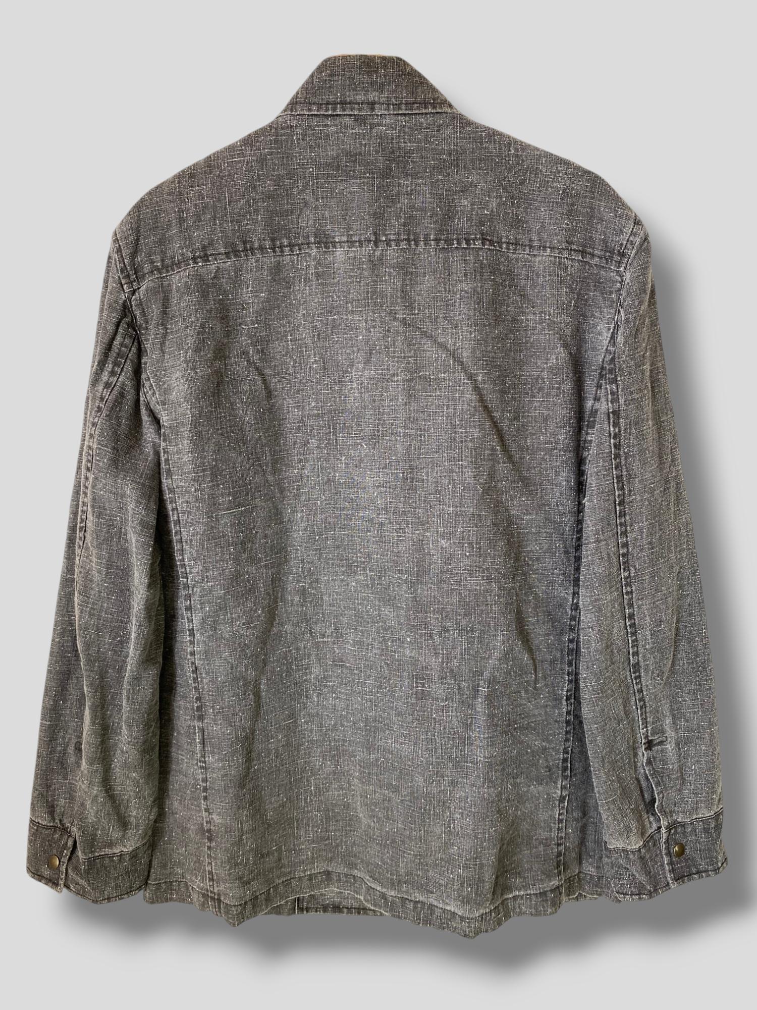 ジャケット・アウター 30s French Vintage Chambray Work Jacket 40s France Vintage Black Chambray Work Jacket D