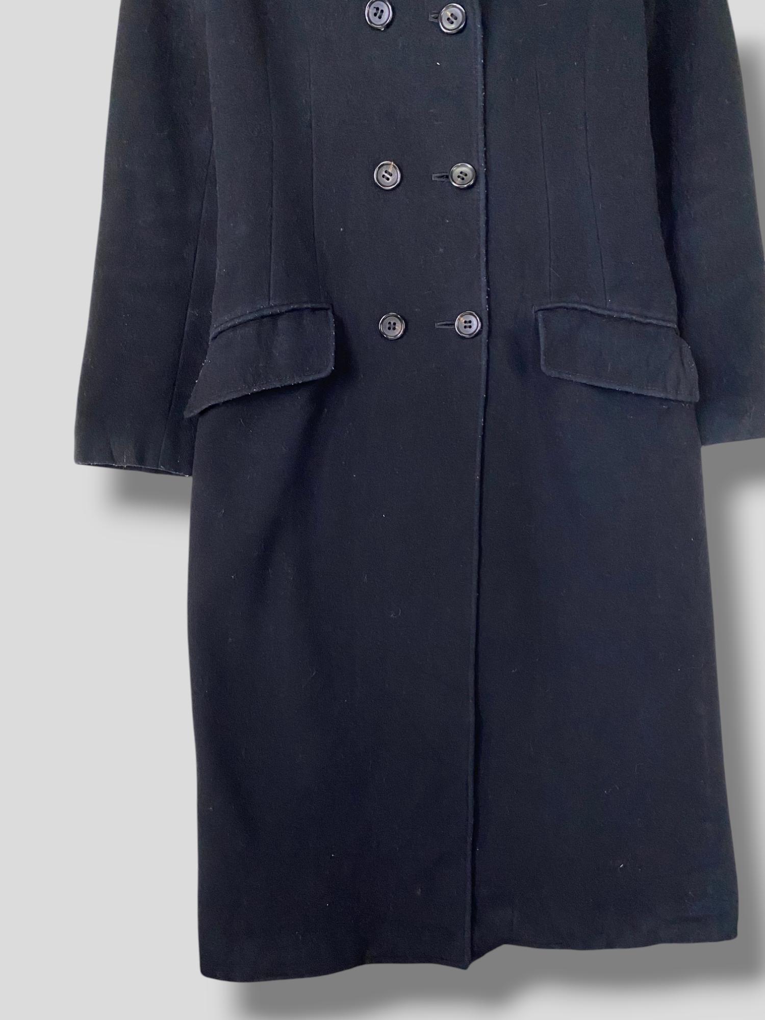 Vintage Barneys New York Cashmere Wool Blend Double Breasted