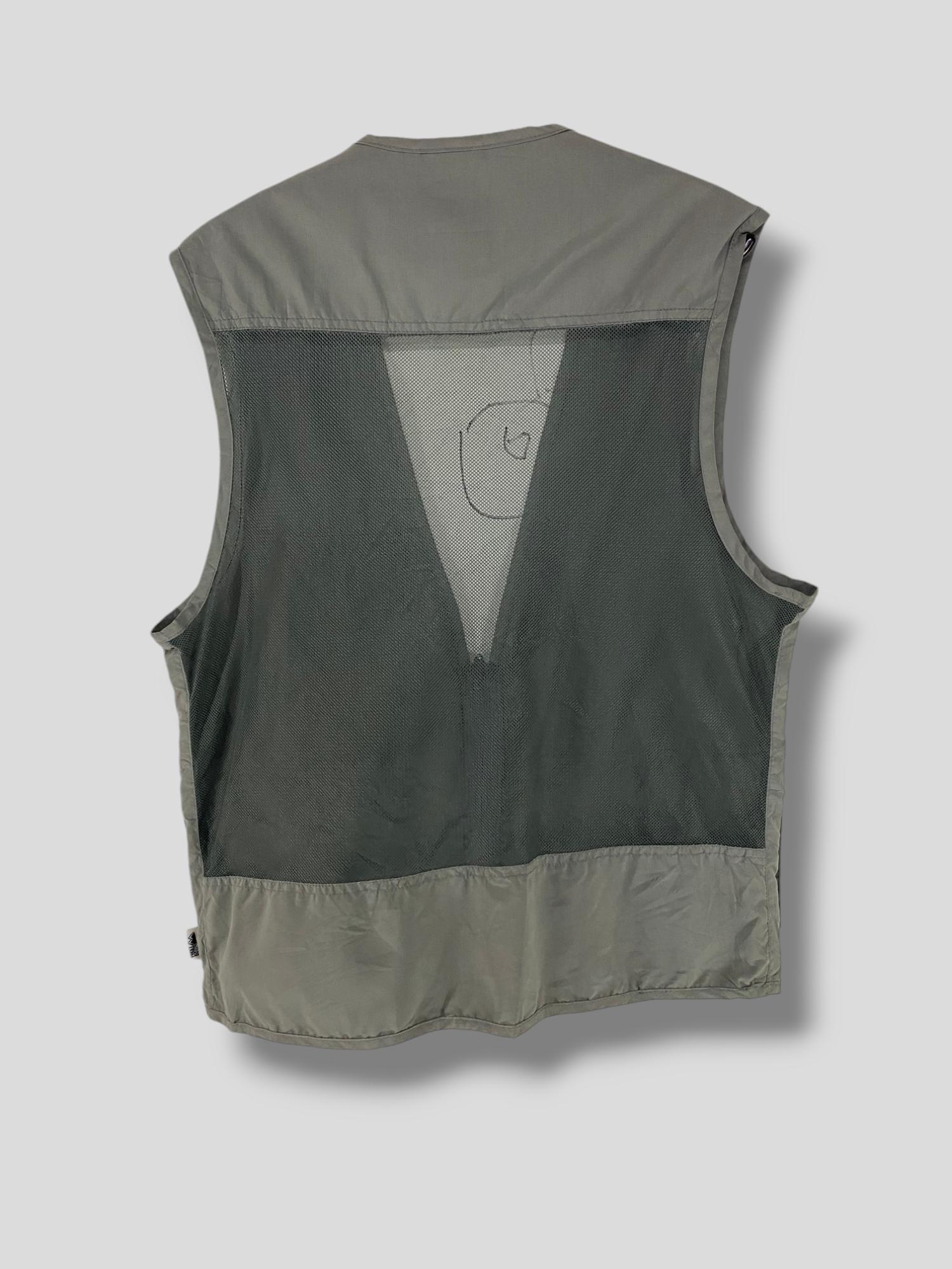 Vintage First Down Nylon Mesh Utility Vest Outdoor Streetwear 