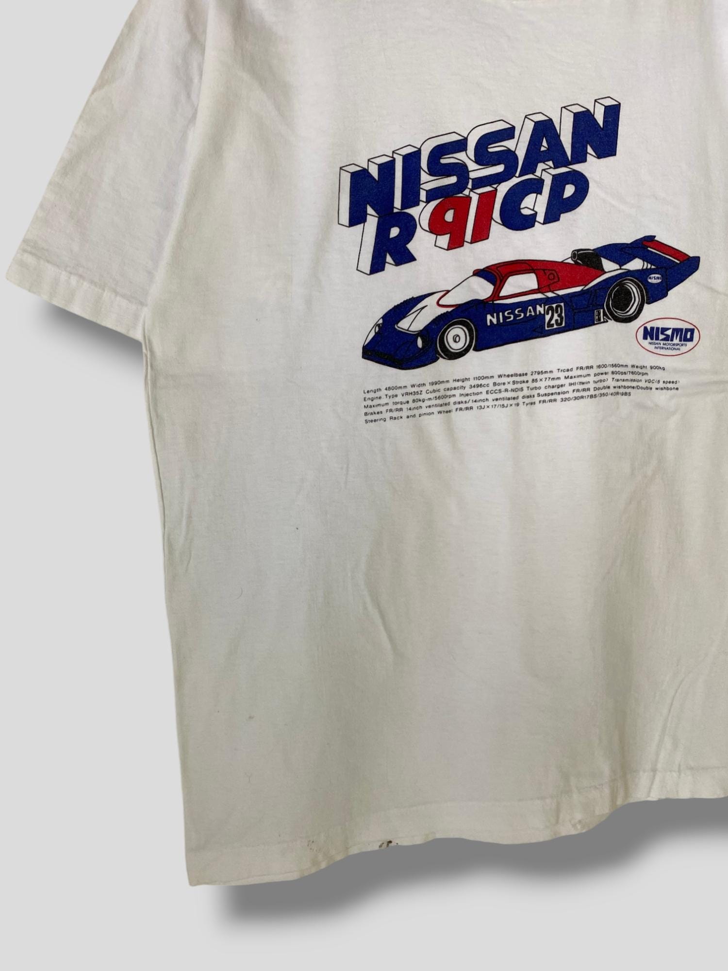 Vintage 90s Nissan Nismo R91CP Racing Tshirt Collectible Nissan