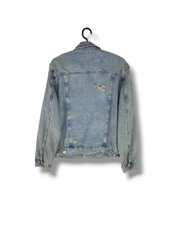 Vintage Y2k Guess distressed denim jacket streetw… - image 2