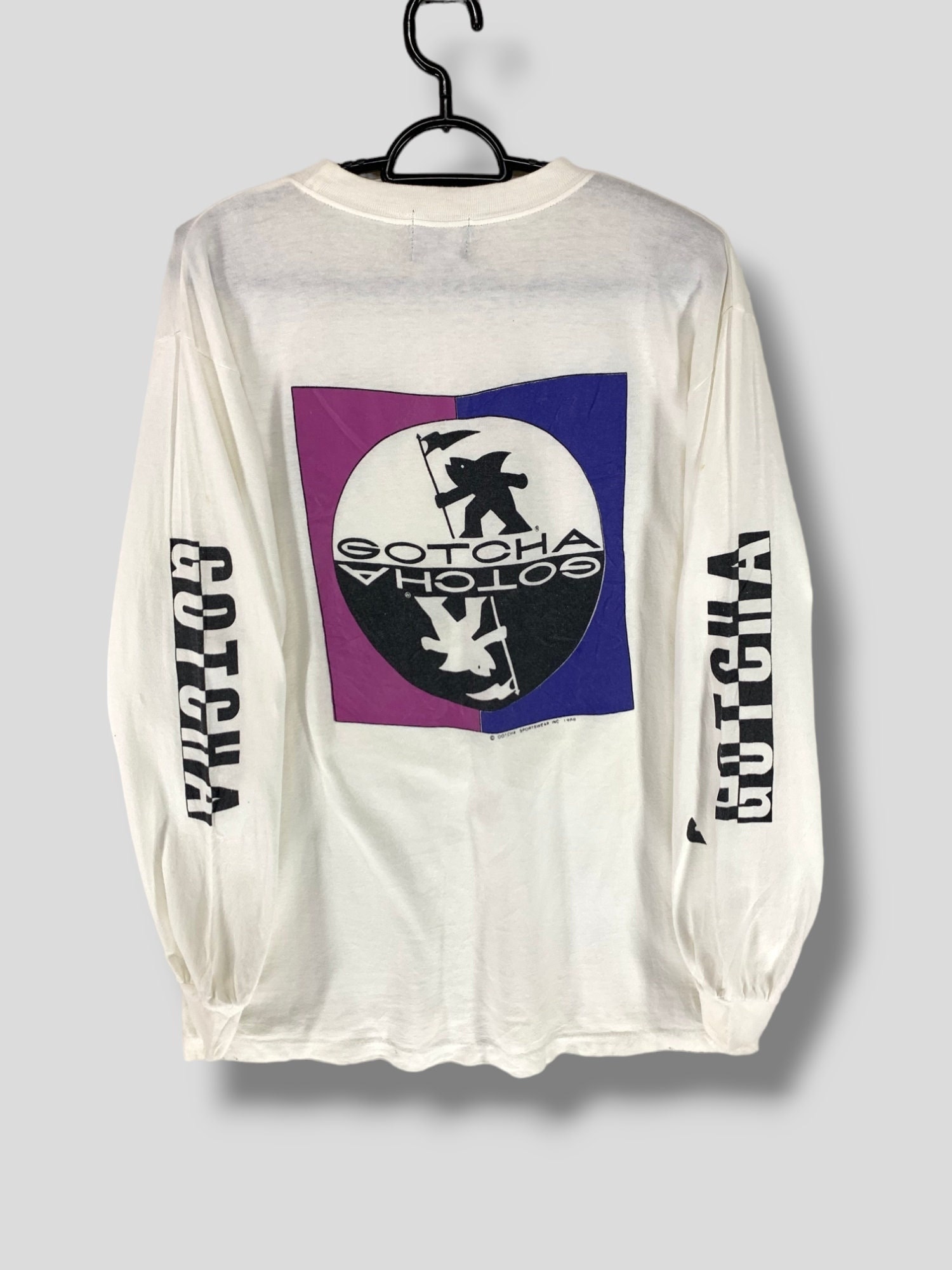 Vintage 80s Gotcha Big Logo Longsleeve Tshirt Surfwear Streetwear